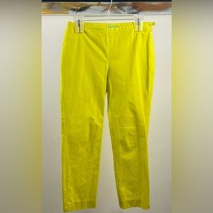 J.McLaughlin Chartreuse Stretch Ankle Pants – Size 4
